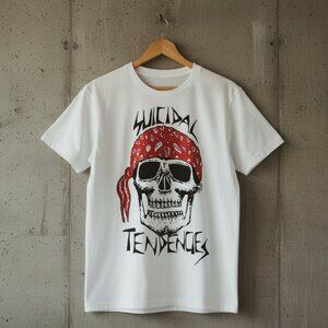 Suicidal Tendencies Bandana Skull Graphic Tee | Thrash Punk Metal Band Shirt